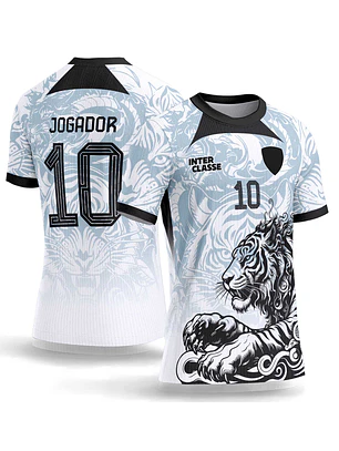 Arte Vetor Camisa Interclasse 1071 Tigre Branco