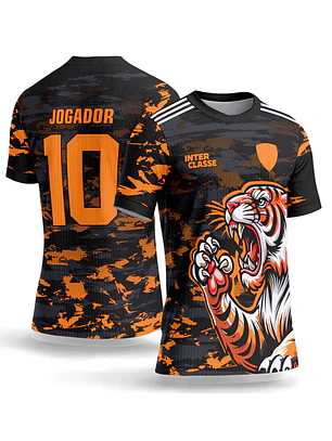 Arte Vetor Camisa Interclasse 1072 Tigre Branco