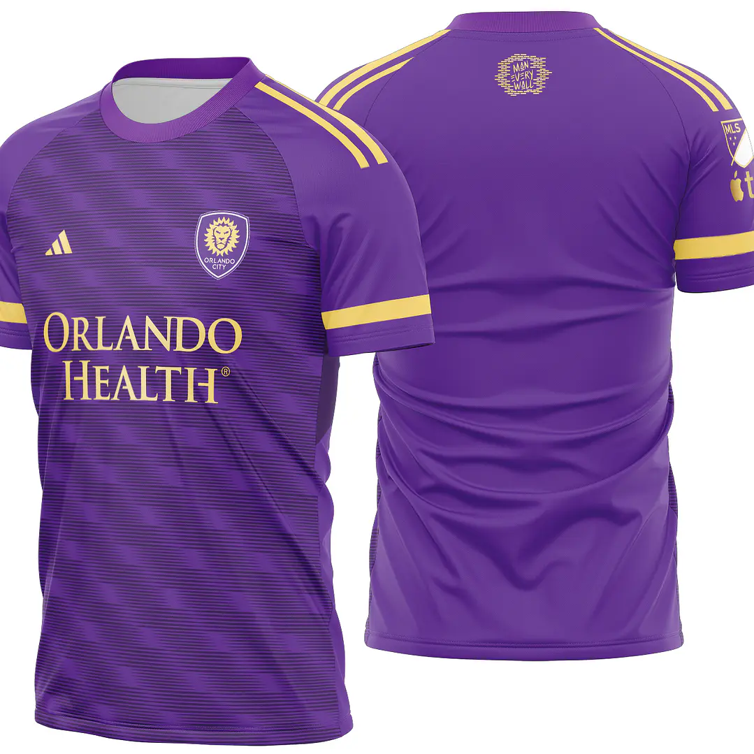 Arte Vetor Camisa  Orlando City Local 2023 1