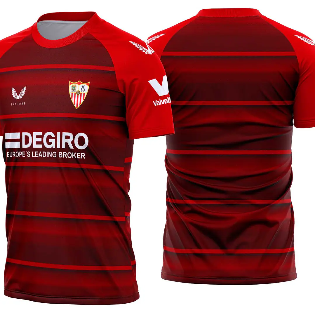 Arte Vetor Camisa  Sevilla Alternativa 2022-2023 1