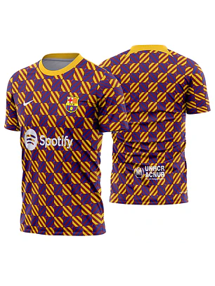 Arte Vetor Camisa  Barcelona Pré-Jogo 2023-2024