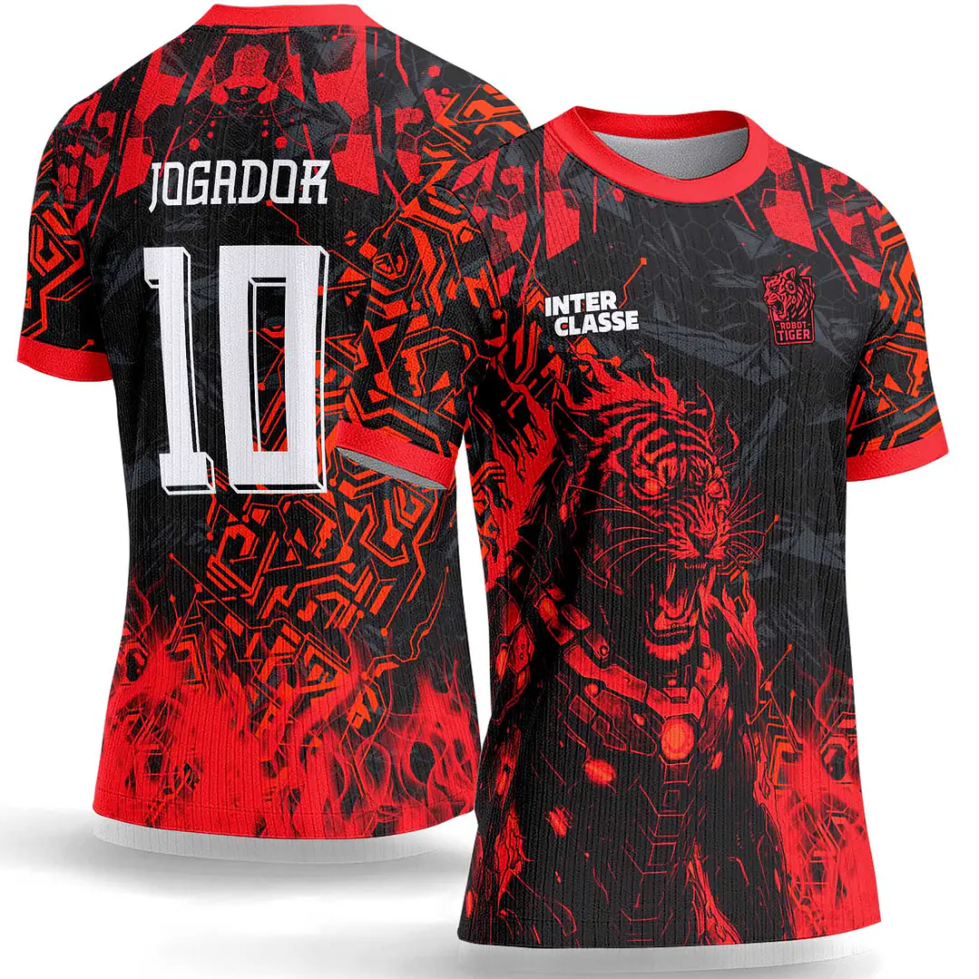 Arte Vetor Camisa Interclasse 1101 Tigre Ciborgue 1