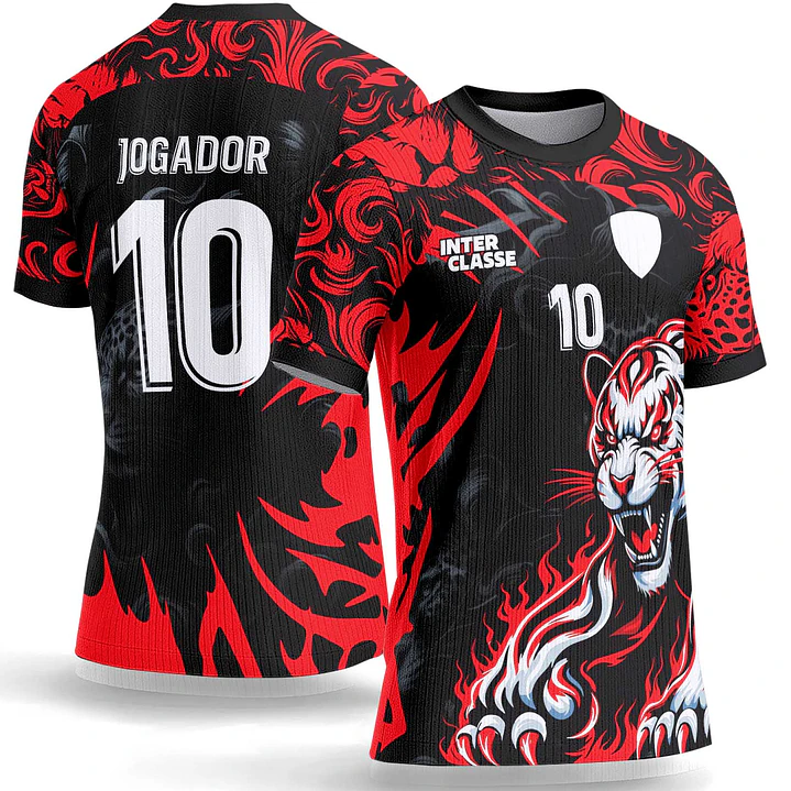 Arte Vetor Camisa Interclasse 1126 Leopardo 1