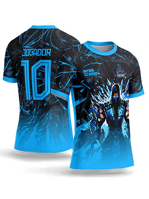 Arte Vetor Camisa Interclasse 1152 Mortal Kombat Sub-Zero