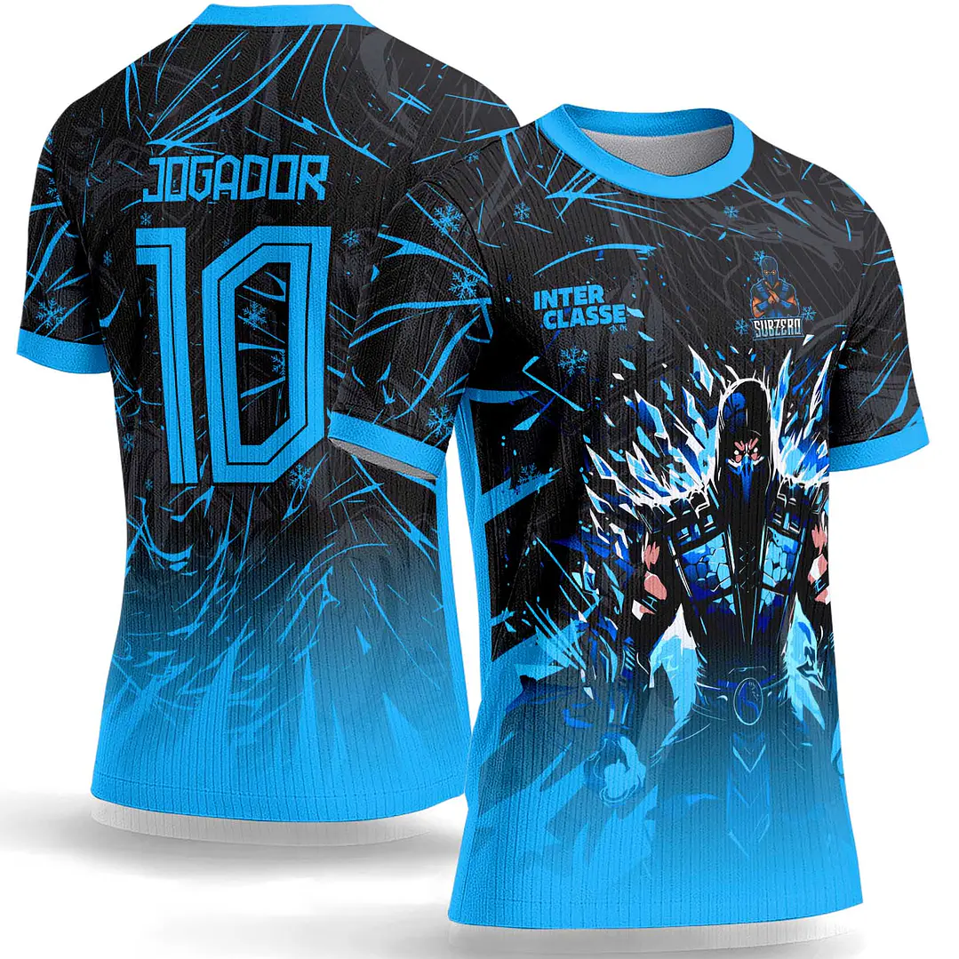 Arte Vetor Camisa Interclasse 1152 Mortal Kombat Sub-Zero 1