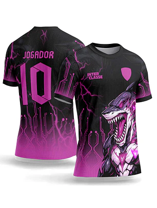 Arte Vetor Camisa Interclasse 1153 Tubarão Ciborgue
