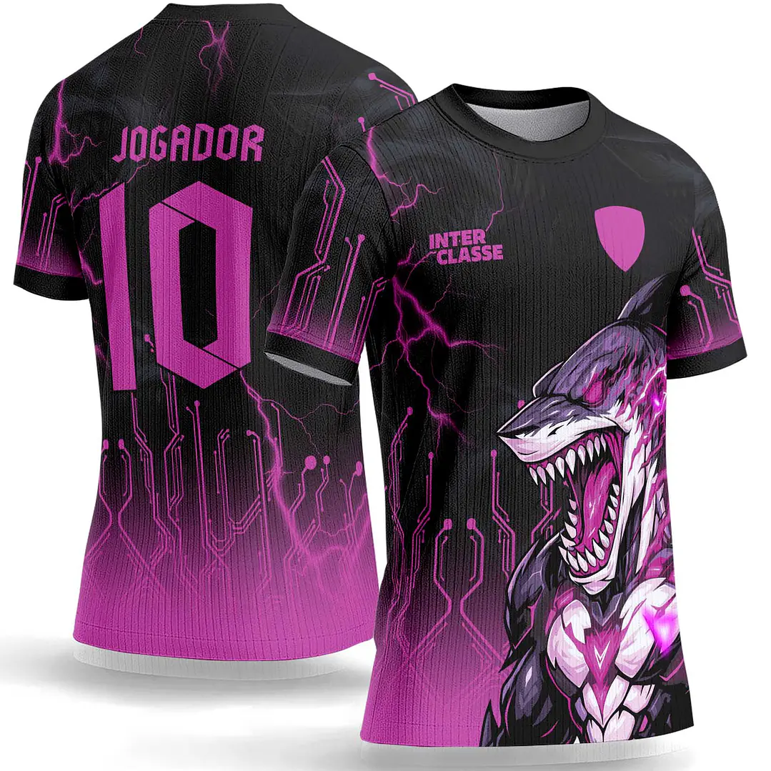 Arte Vetor Camisa Interclasse 1153 Tubarão Ciborgue 1
