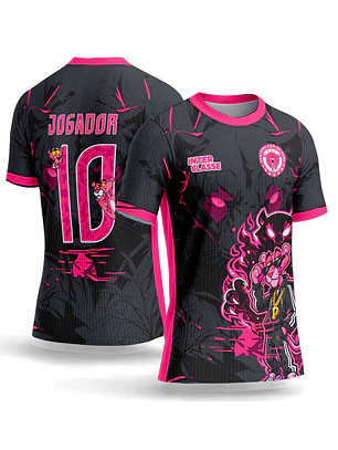 Arte Vetor Camisa Interclasse 1161 Pantera Cor de Rosa