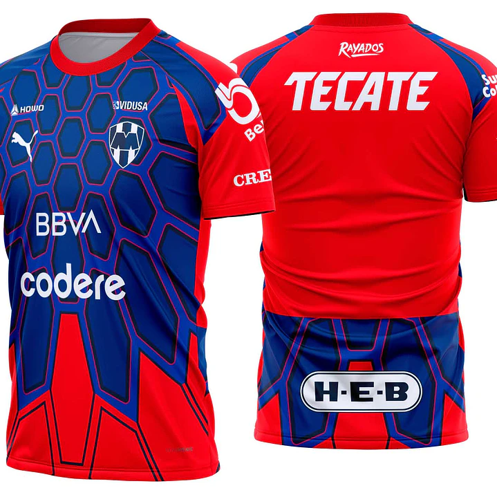 Arte vetor camisa Monterrey Goleiro 2026-2027 1