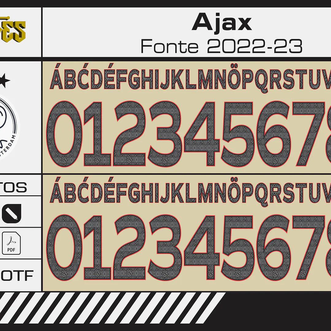 Fonte Ajax Third 2022-23 1
