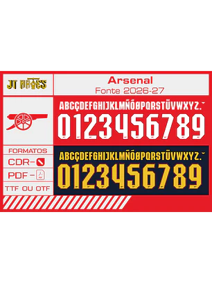 Fonte Arsenal 2026 - 27