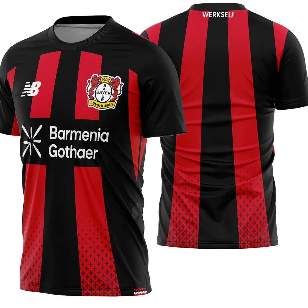 Arte Vetor Camisa Bayer 04 Leverkusen Home 2026-2027 1