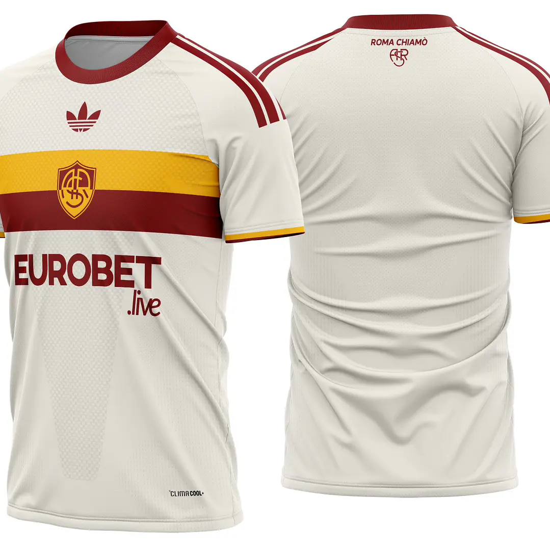 Arte Vetor Camisa As Roma Away 2026-2027 1