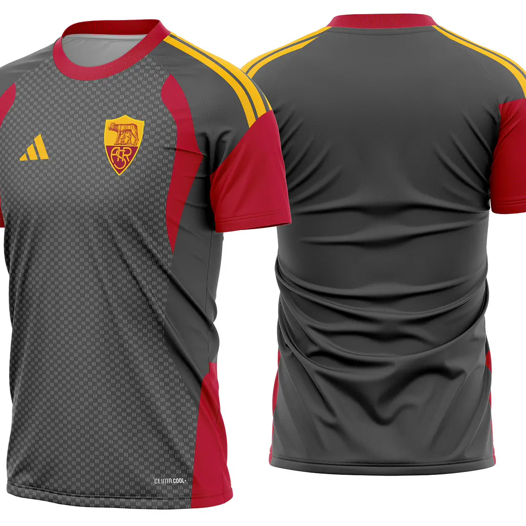 Arte Vetor Camisa As Roma Treino 2026-2027 1
