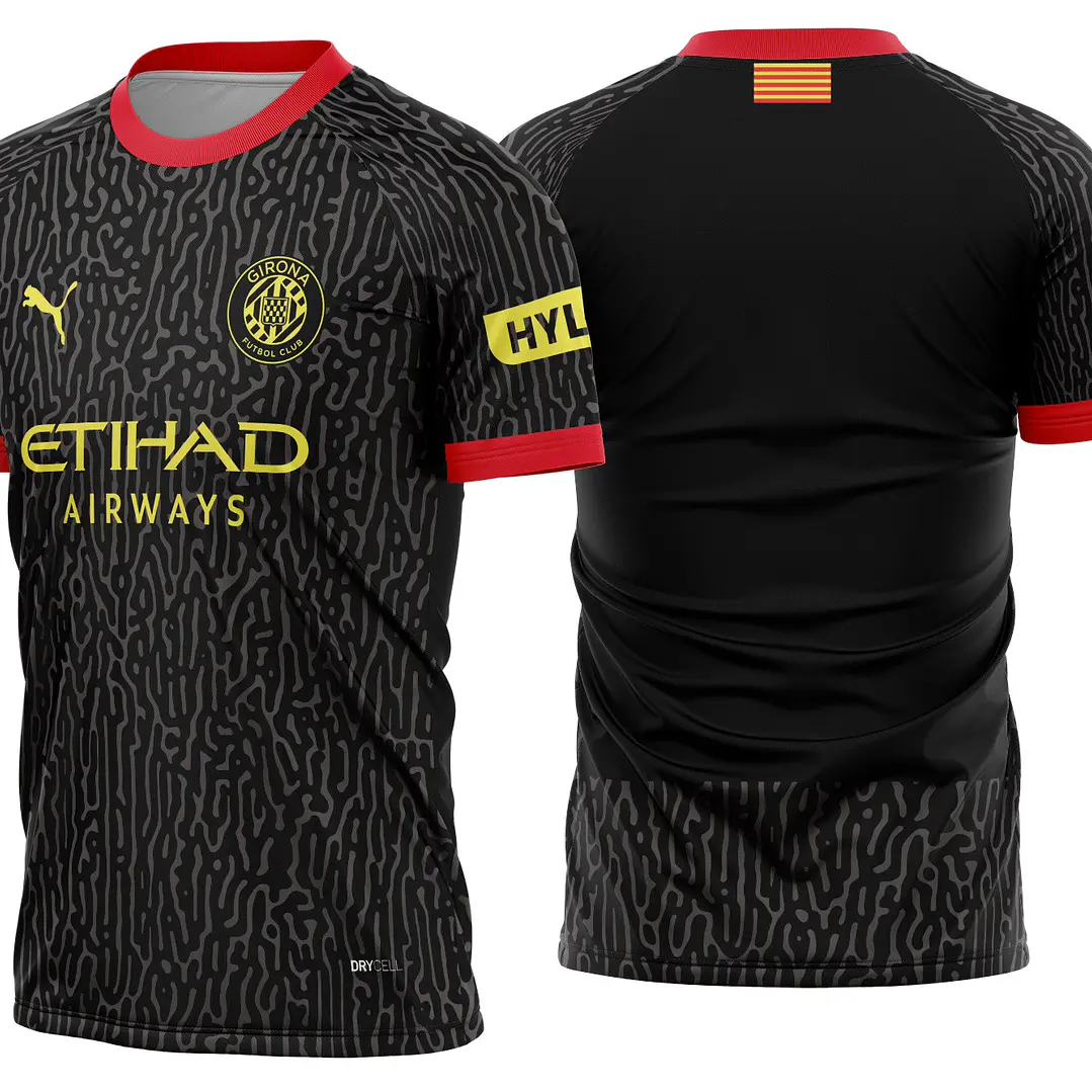Arte Vetor Camisa Girona FC Away 2026-2027 1