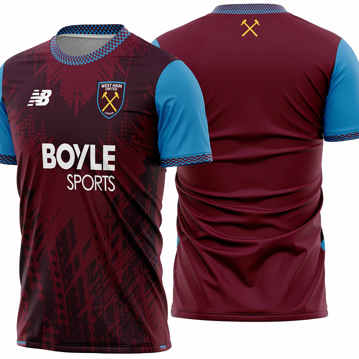 Arte vetor camisa West Ham Home 2026-2027 1
