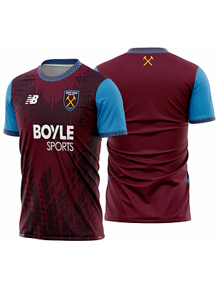 Arte vetor camisa West Ham Home 2026-2027