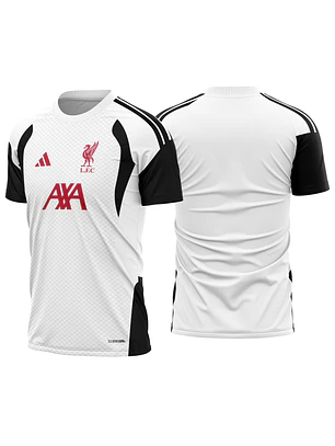 Arte Vetor Camisa Liverpool Treino branca 2026-2027