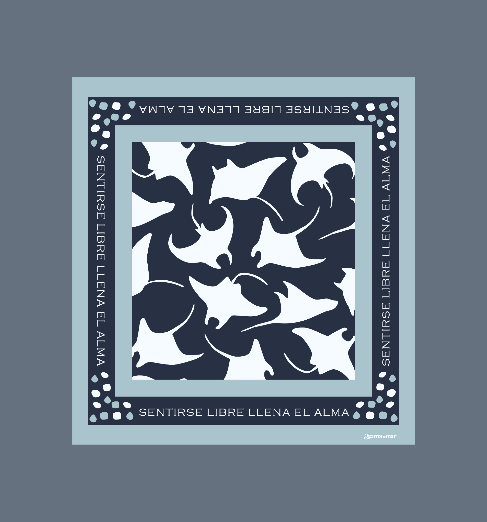 Pañuelo danza de las mantarrayas 4