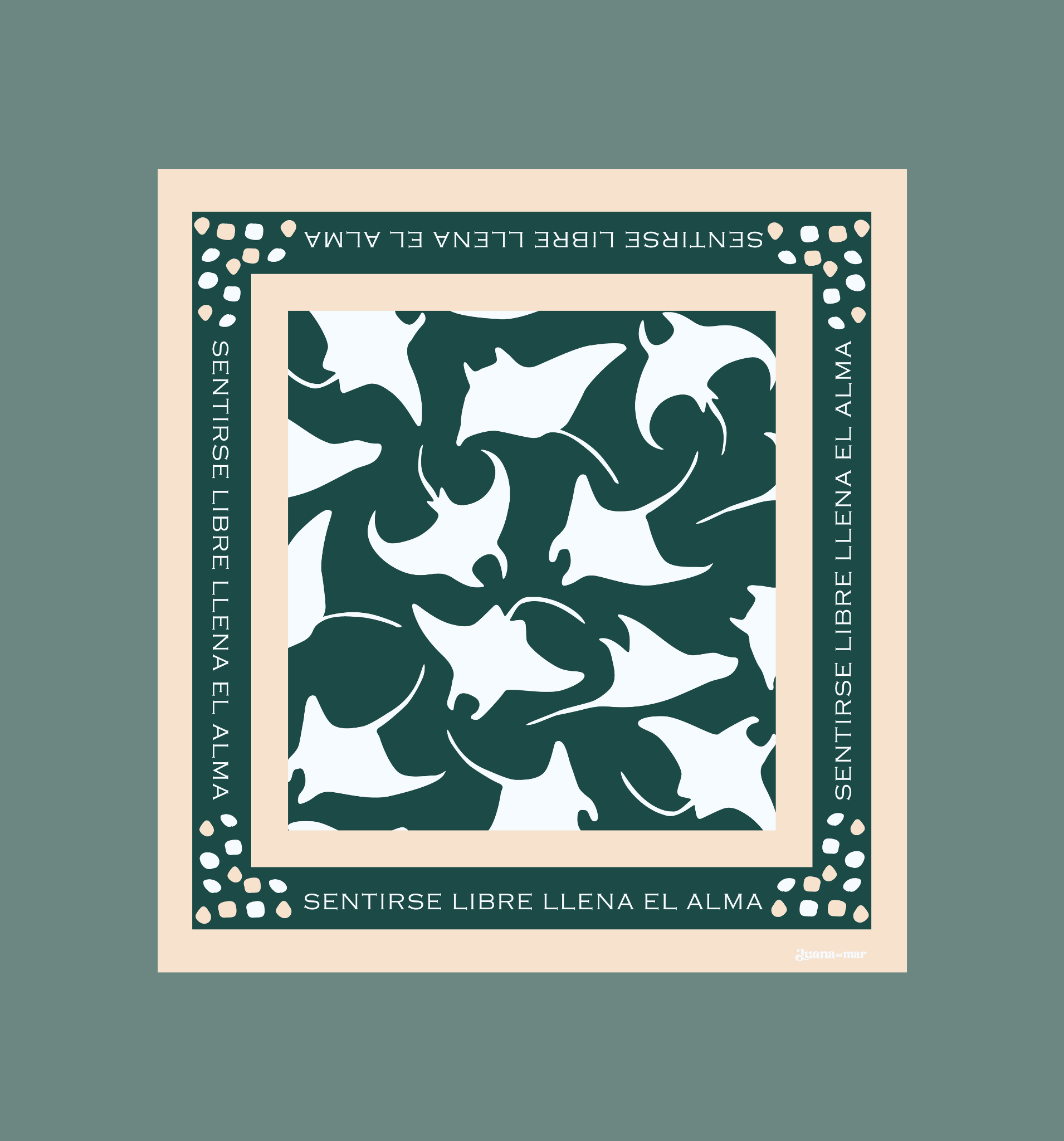 Pañuelo danza de las mantarrayas 2