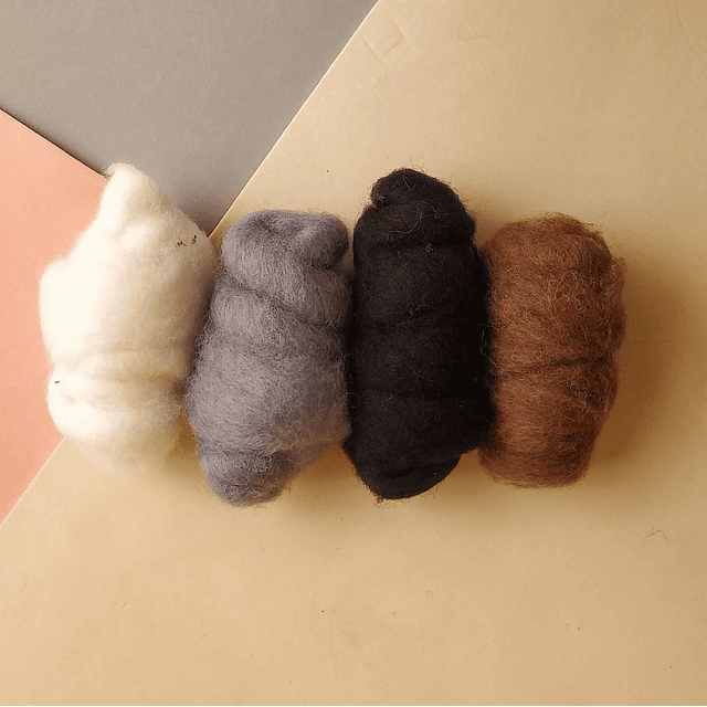 Pack básico lanas para Felting 
