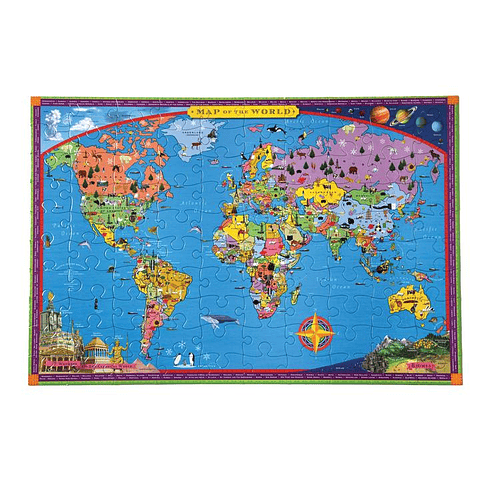 Mapas del Mundo - 100 piezas