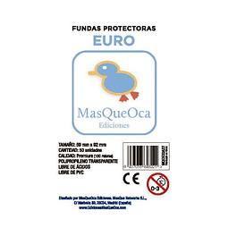 Protectores Euro Masqueoca (50 Uds) 59x92 mm
