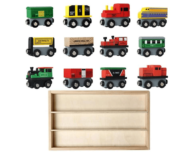 Set Trenes de Madera