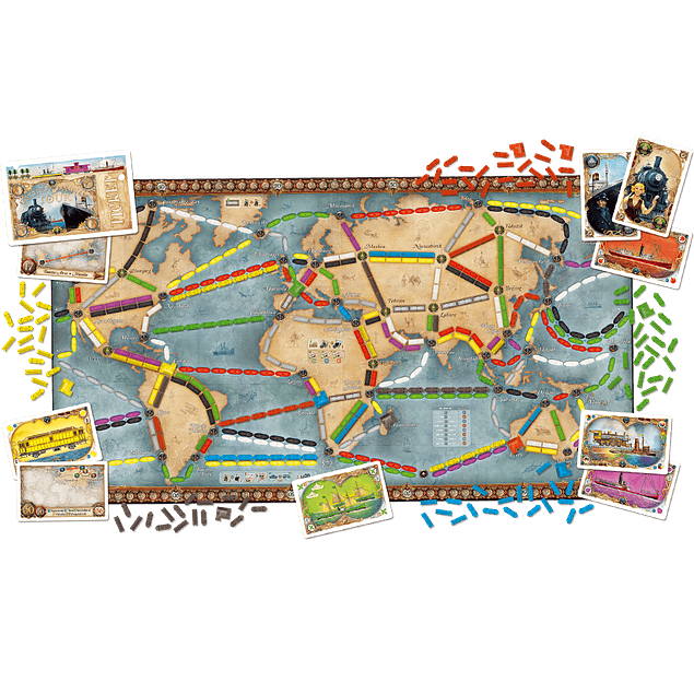 ¡Aventureros al Tren! (Ticket to Ride) - La Vuelta al Mundo (Rails & Sails)