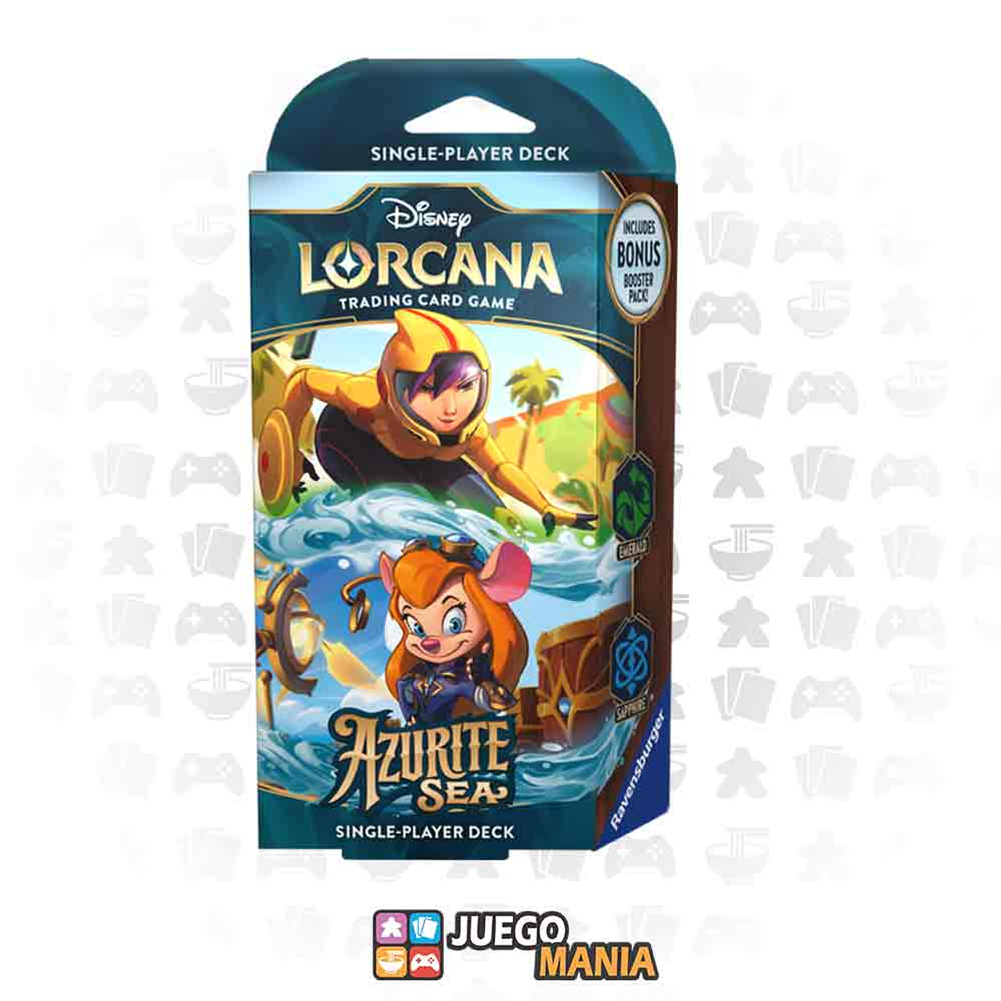 Lorcana Azurite Sea Single-Player Deck / Emeral & Sapphire