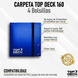 Carpetas Blinder 160 Espacios Azul