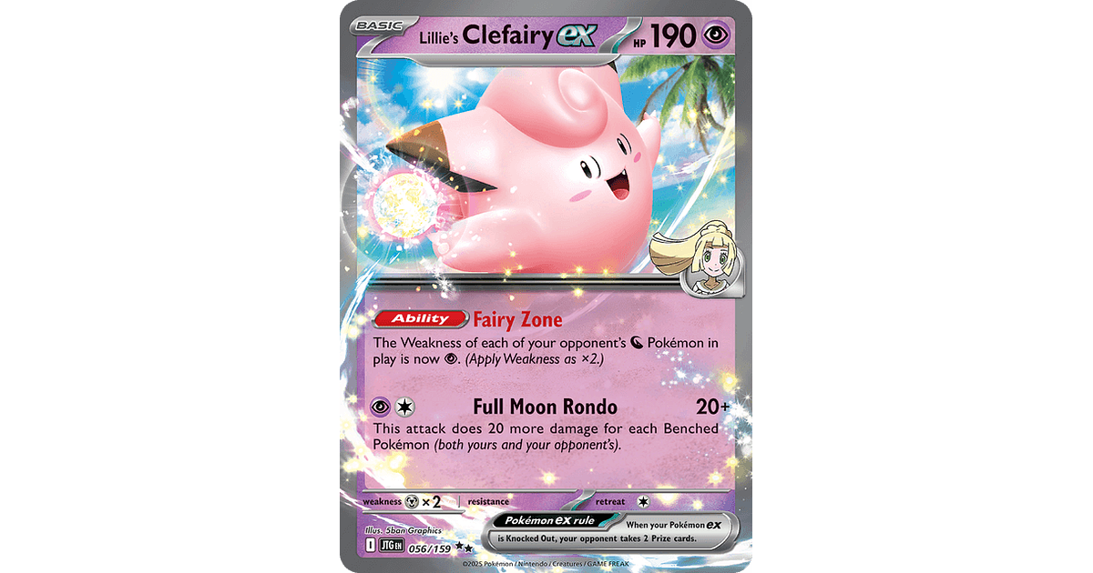 Lillie's Clefairy ex JTG 056/159