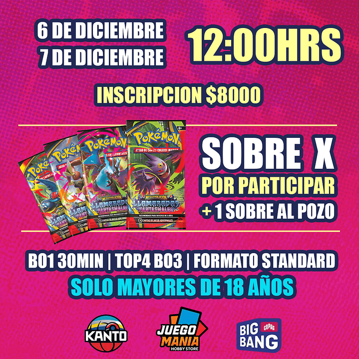Torneo Kanto BigBang Copag / 7 de Diciembre 2