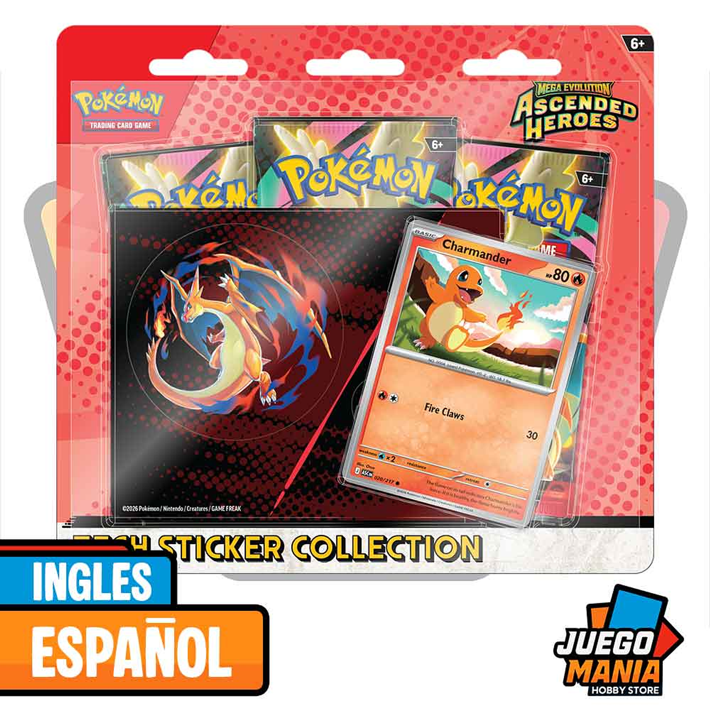 Ascended Heroes - Tech Sticker Collection | Charmander