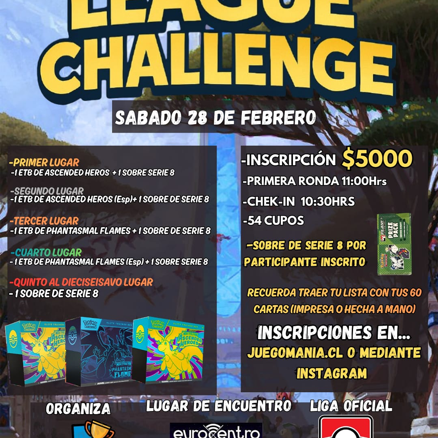 League Challenge - Sabado 28 Febrero 2