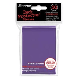 Protector Cartas, purpura, tamaño standar (x50)