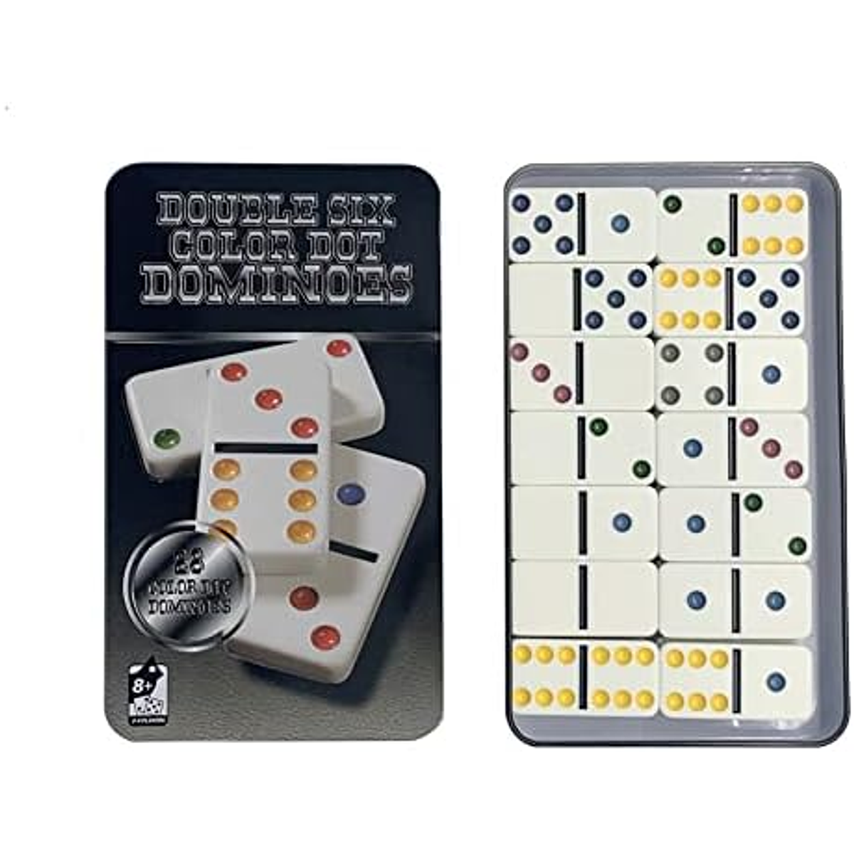 Double Six Color Dot Dominoes
