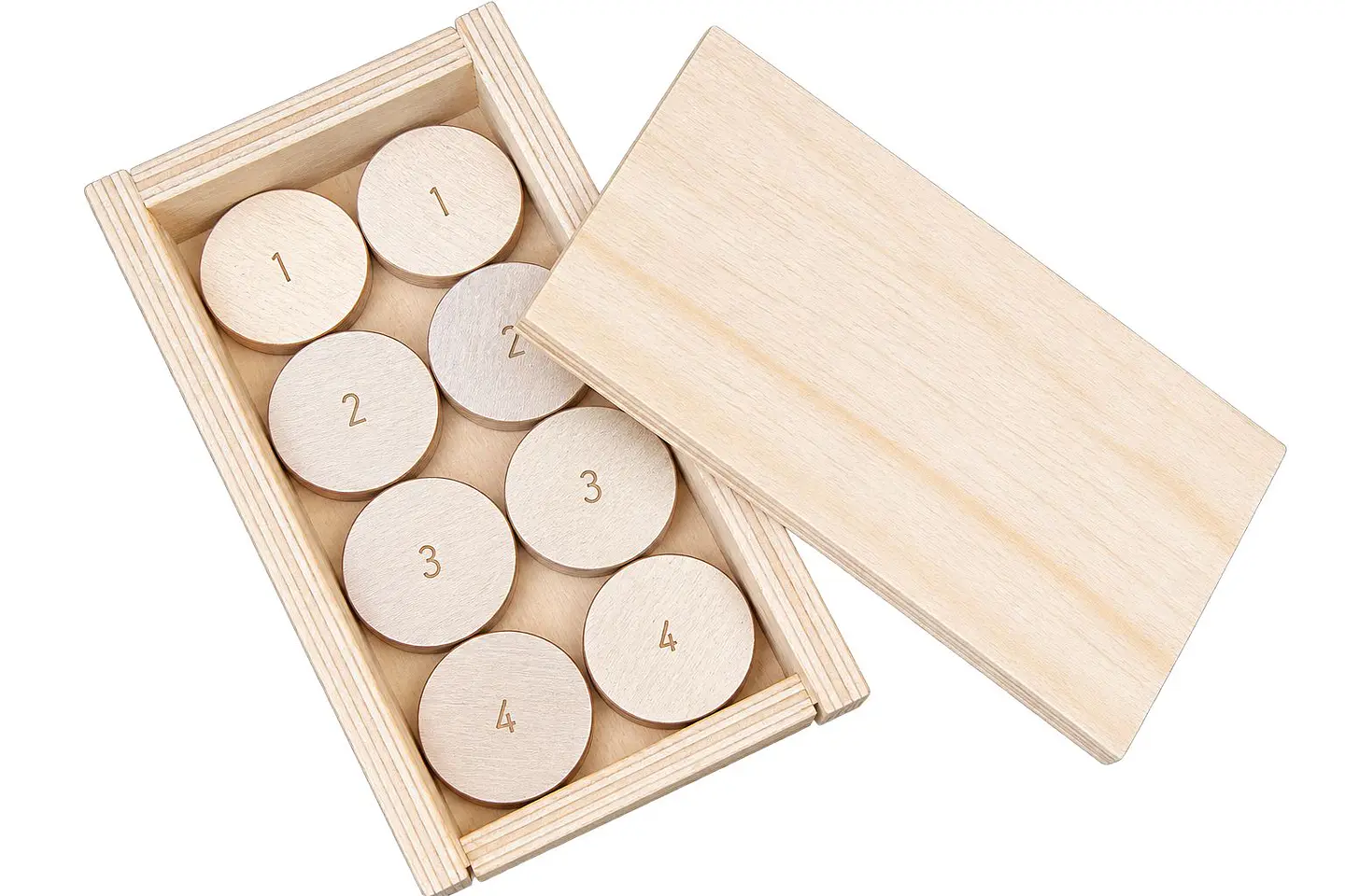 Tejos para rayuela 8 unidades + caja 1