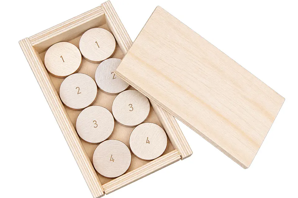 Tejos para rayuela 8 unidades + caja 1