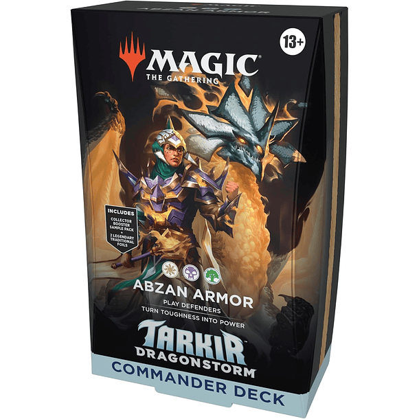 Magic: The Gathering Tarkir: Dragonstorm Commander Deck - Abzan Armor - ESPAÑOL