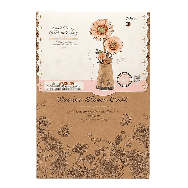 Flor Gerbera Light Orange Rowood