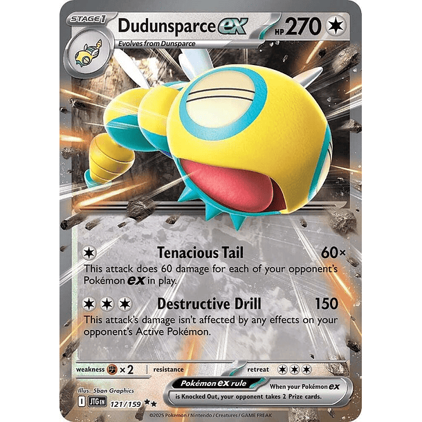 Dudunsparce EX 121/159 - Inglés - Journey Together