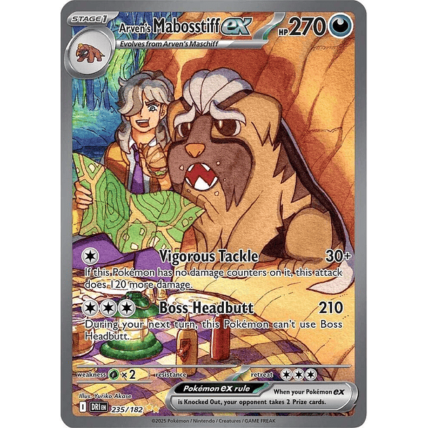 Arven's Mabosstiff EX 235/182 - Inglés - Destined Rivals