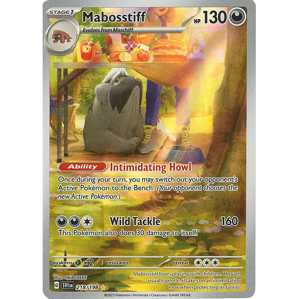 Mabosstiff 218/198 - Inglés - Scarlet & Violet Base Set