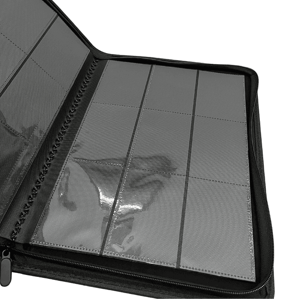 ANDES PROTECTION - 9 POCKET LEATHER CARD BINDER - BLACK 3