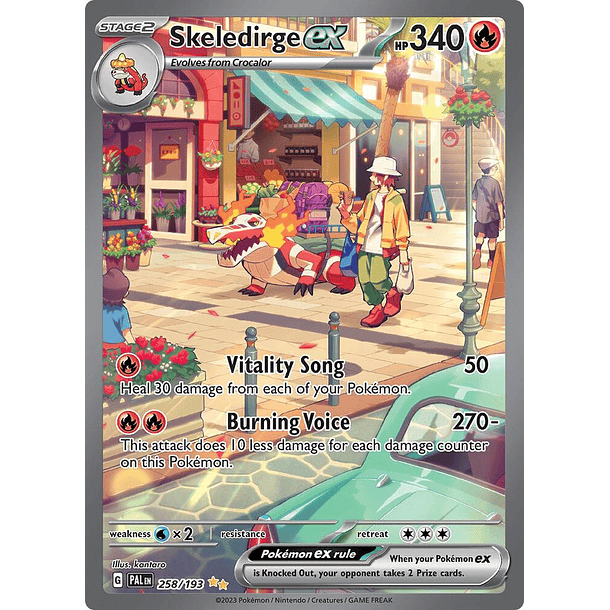 Skeledirge ex - 258/193 - SV02: Paldea Evolved (PAL)
