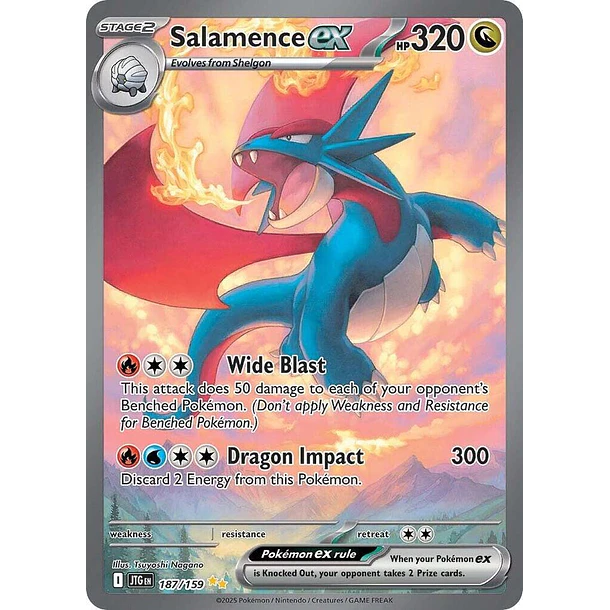Salamence ex - 187/159 - SV09: Journey Together (JTG)