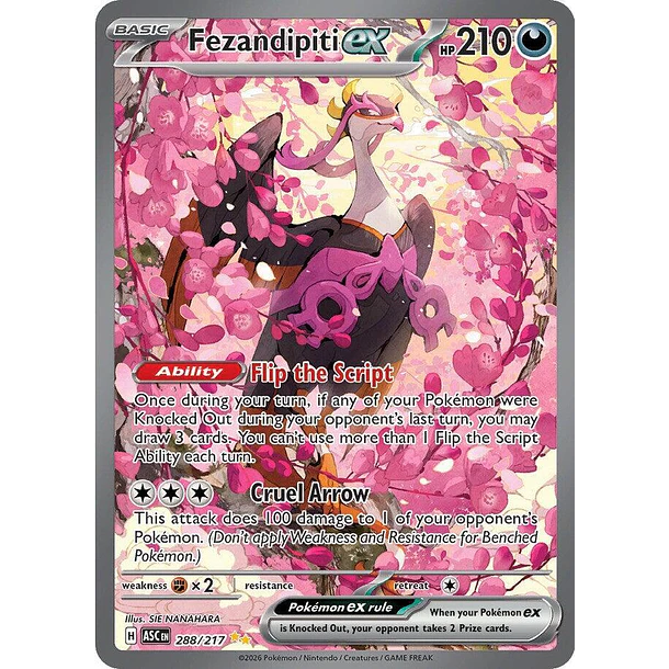 Fezandipiti ex - 288/217 - ME: Ascended Heroes (ASC) Ingles