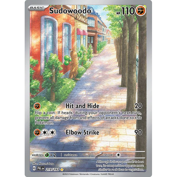Sudowoodo - 219/193 - SV02: Paldea Evolved (PAL) Ingles