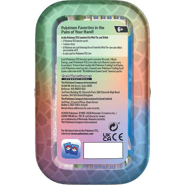 POKEMON - TCG - Luminose City Mini Tin Ingles 3